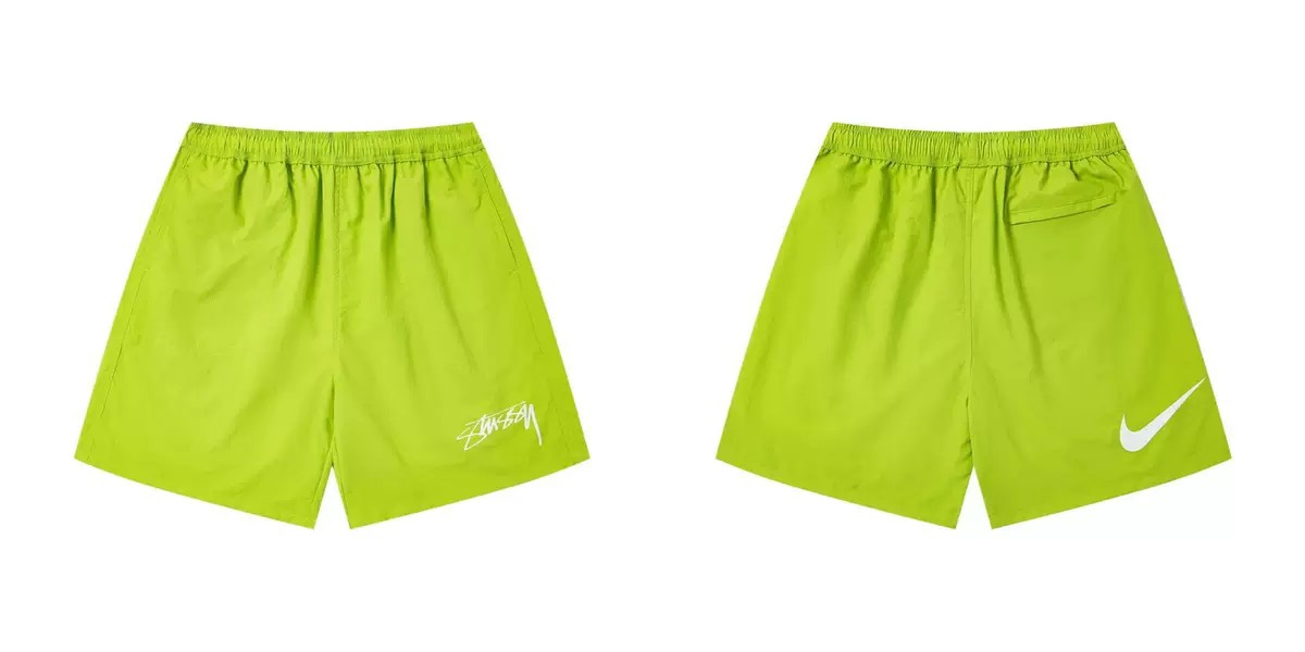 Relaxed Fit Nylon Casual Shorts, Printed Streetwear Athletic Shorts for Men