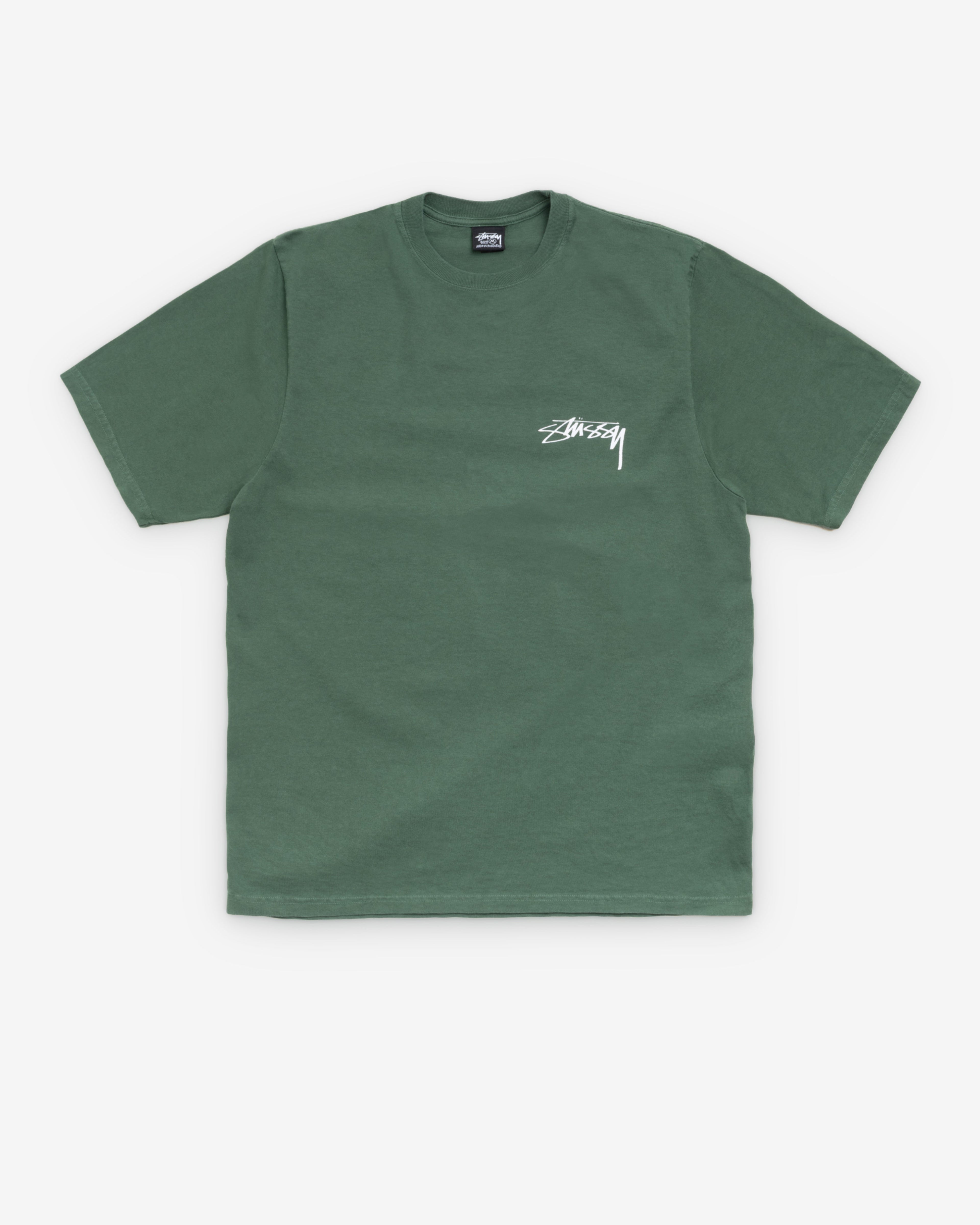 Stüssy  - Men's Skate Stack Pig. Dyed Tee - (Pine)