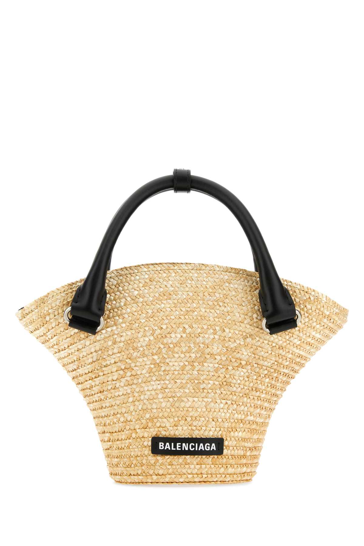 Balenciaga Women Straw Mini Beach Handbag