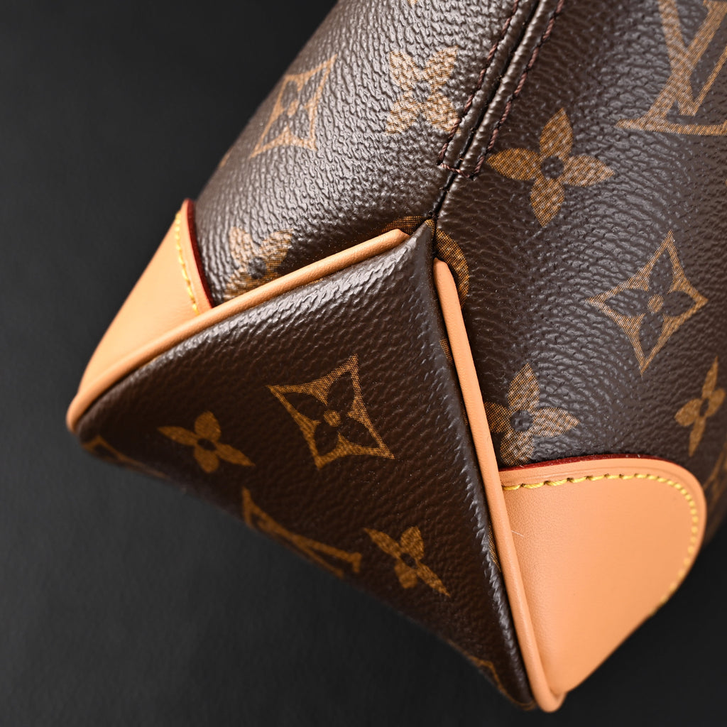 Louis Vuitton Boulogne Monogram Canvas Shoulder Bag – Classic Brown with Vachetta Leather Trim (M45832)