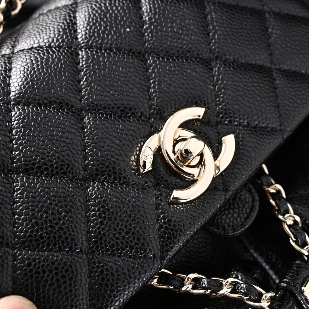 Chanel Duma Backpack – Black Quilted Lambskin with Gold-Tone Hardware (24A Collection)