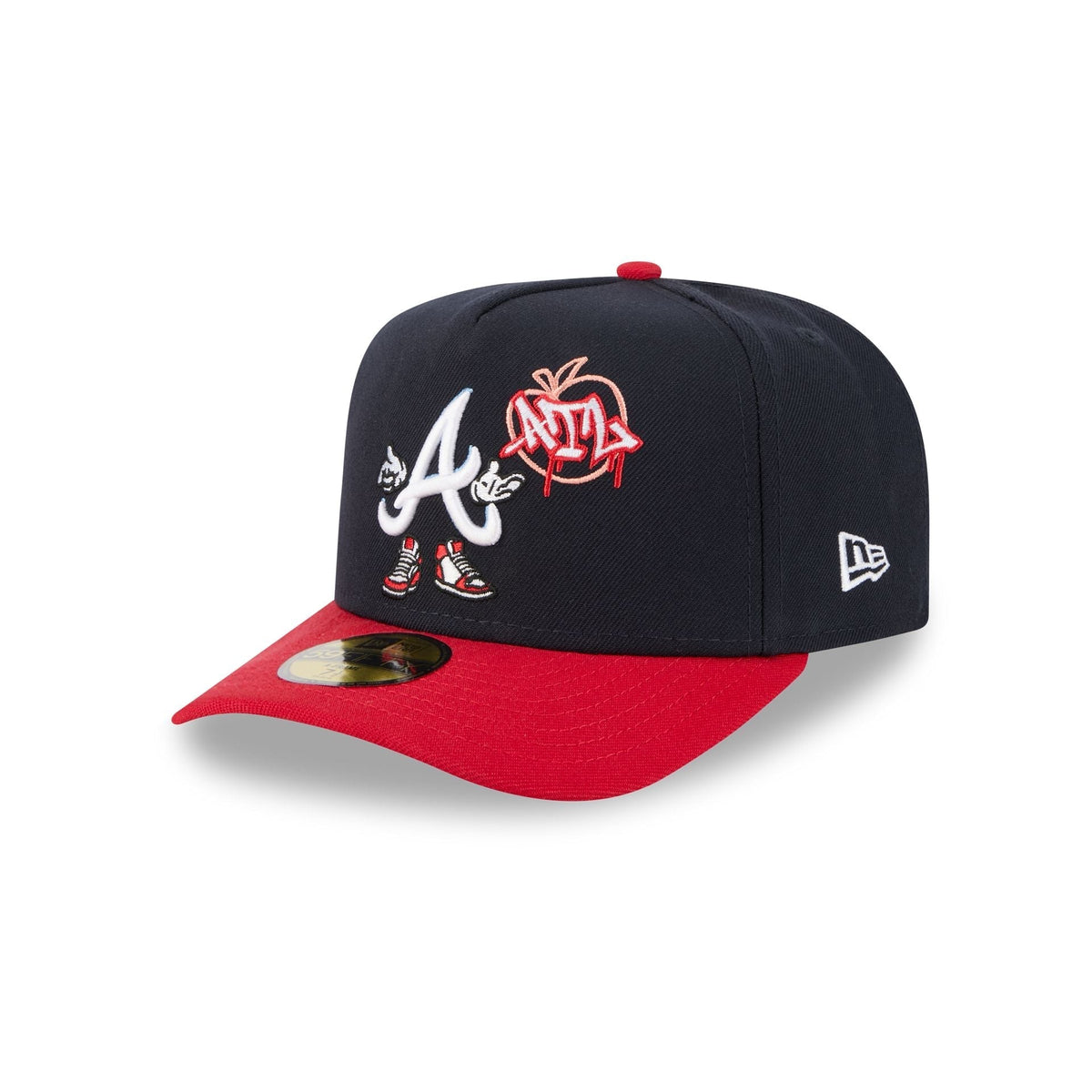 Atlanta Braves Cartoon 59FIFTY A-Frame Fitted Hat