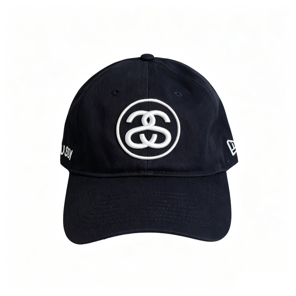 Black SS‑Link Embroidery Adjustable Dad Hat