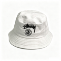 `White Embroidered Bucket Hat | Head 53‑58cm`