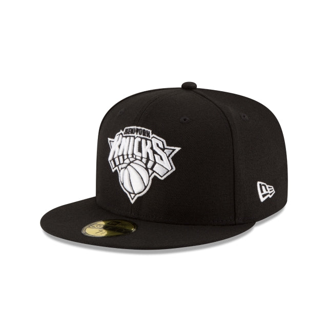 New York Knicks Black & White 59FIFTY Fitted Hat