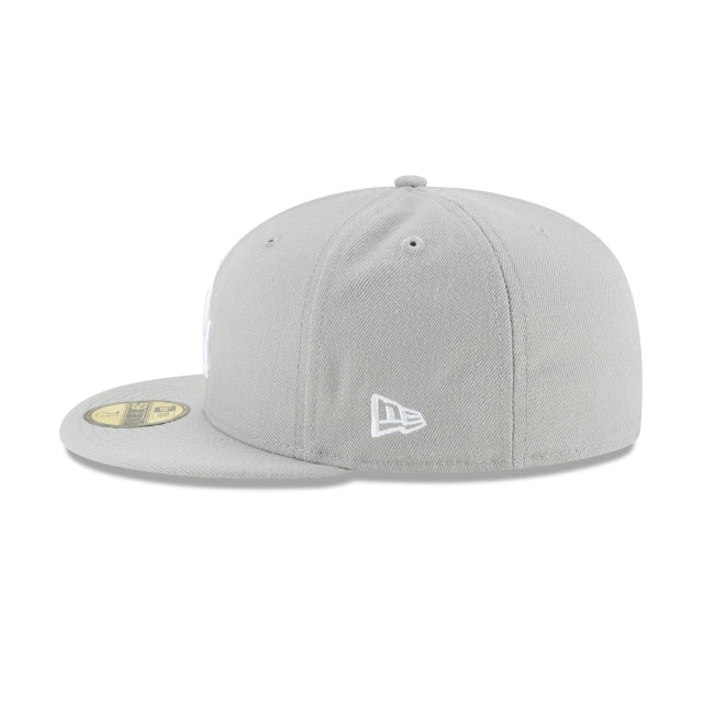 Los Angeles Dodgers Gray Basic 59FIFTY Fitted Hat