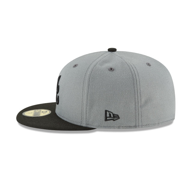 Atlanta Braves Storm Gray Basic 59FIFTY Fitted Hat