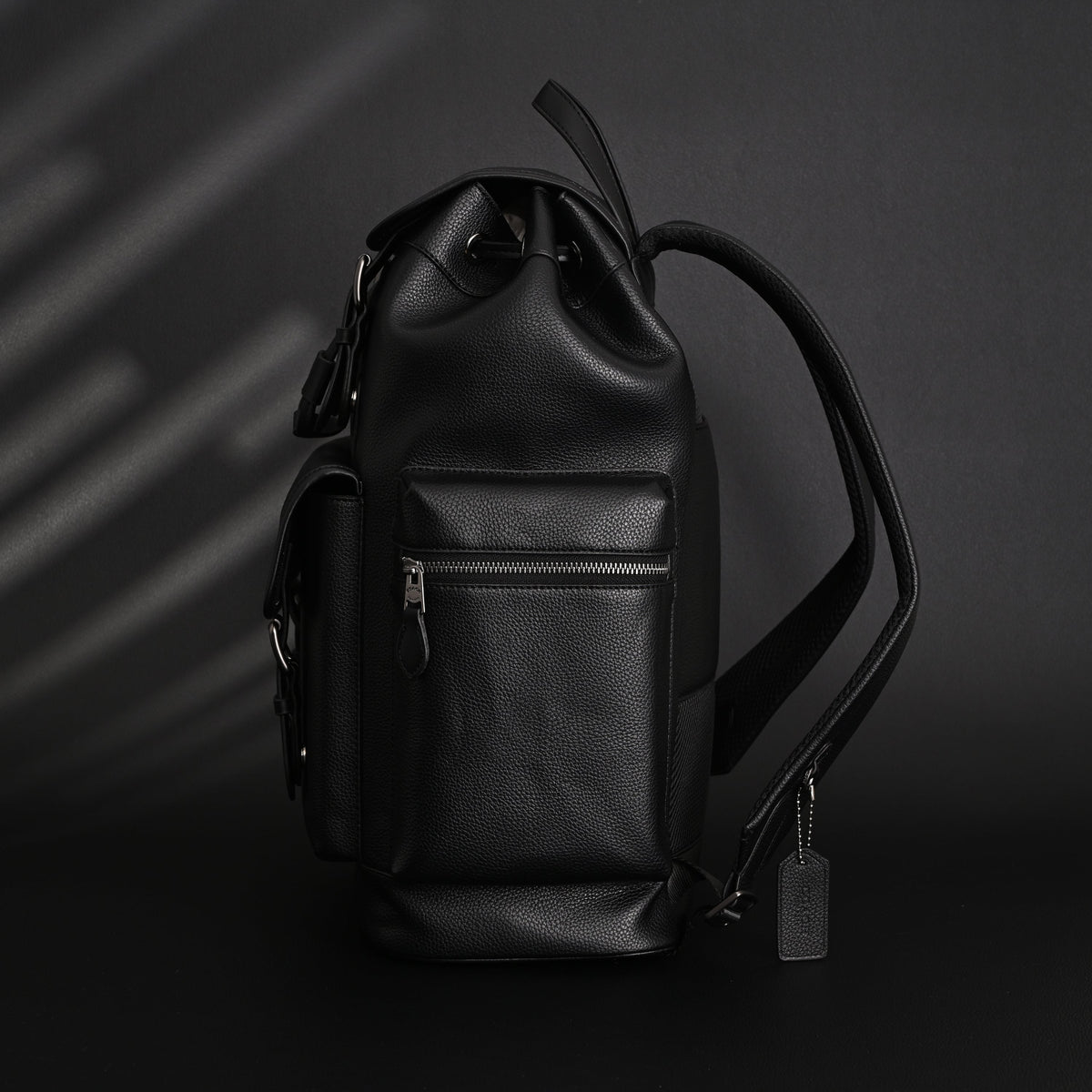 Prada Nylon & Leather Multi-Pocket Backpack – Black