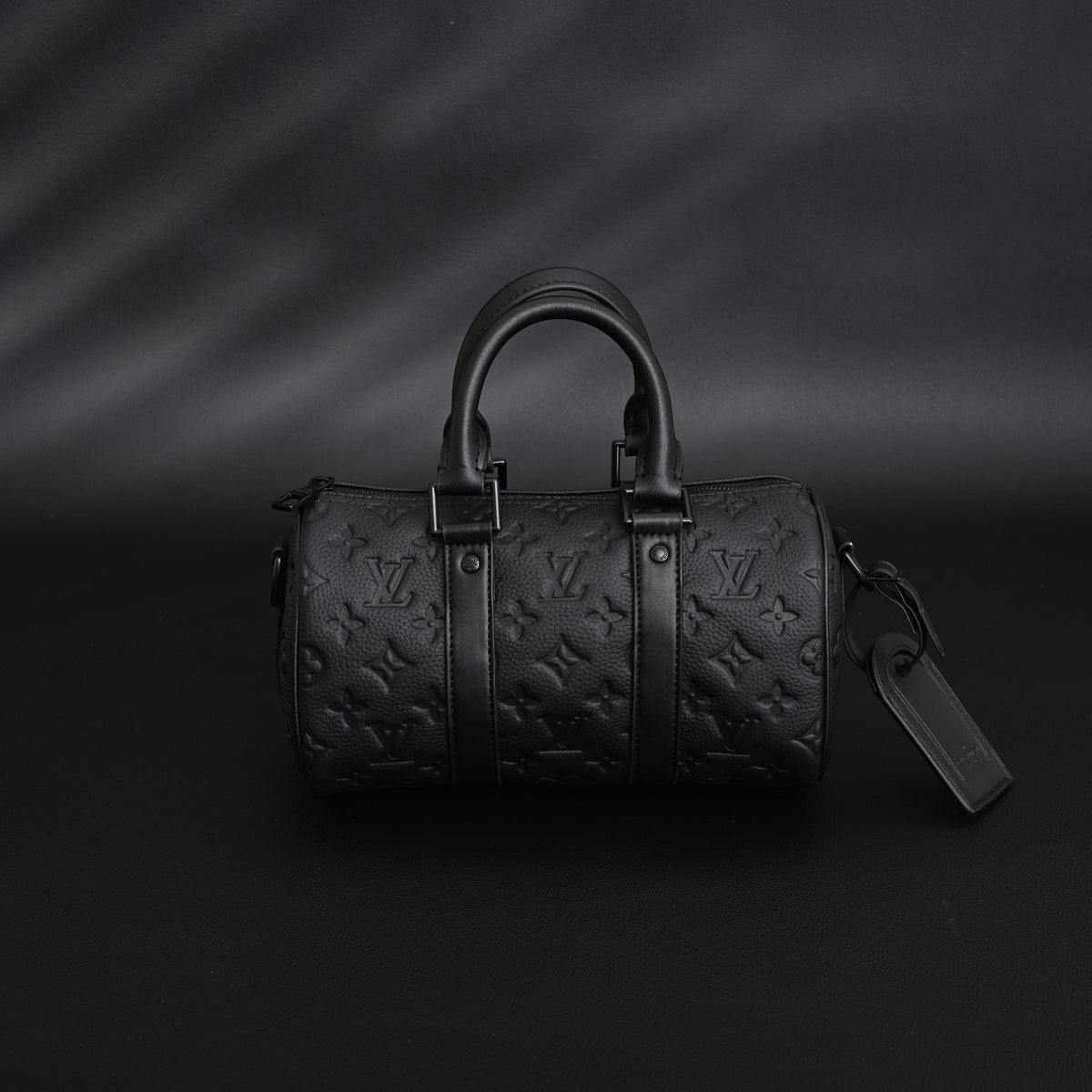 Louis Vuitton Keepall Bandoulière 50 – Monogram Shadow Black Leather