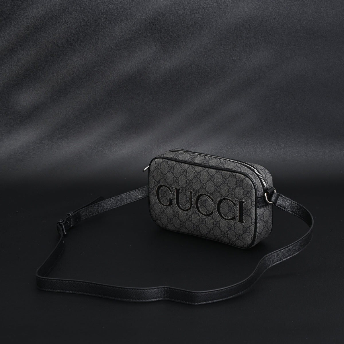 Gucci Ophidia GG Supreme Belt Bag – Black/Grey Monogram
