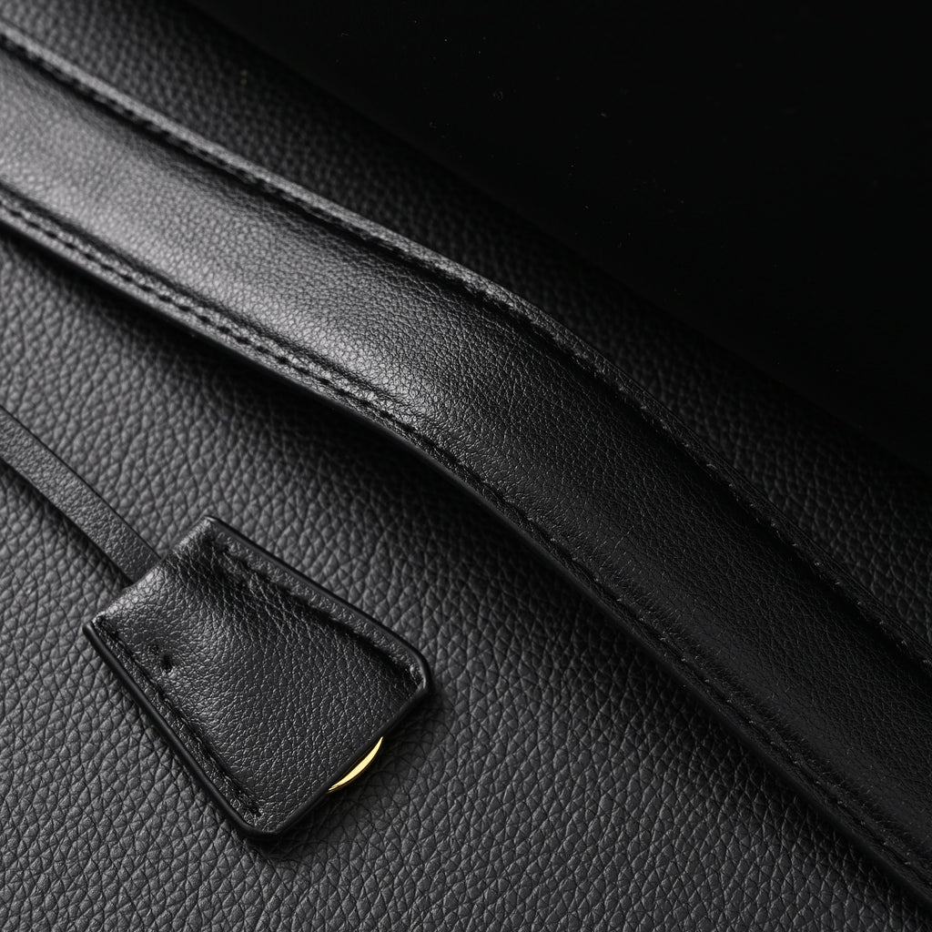 Prada Cleo Black Brushed Leather Shoulder Bag