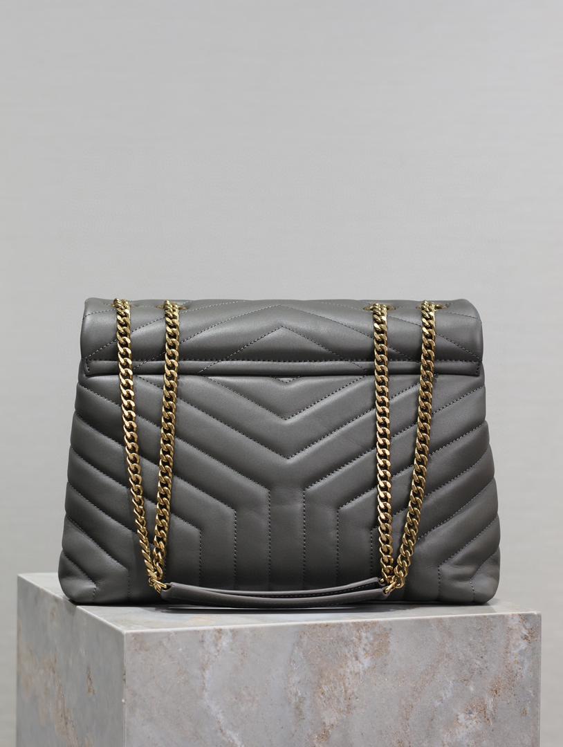 YSL Loulou Small Bag Gray