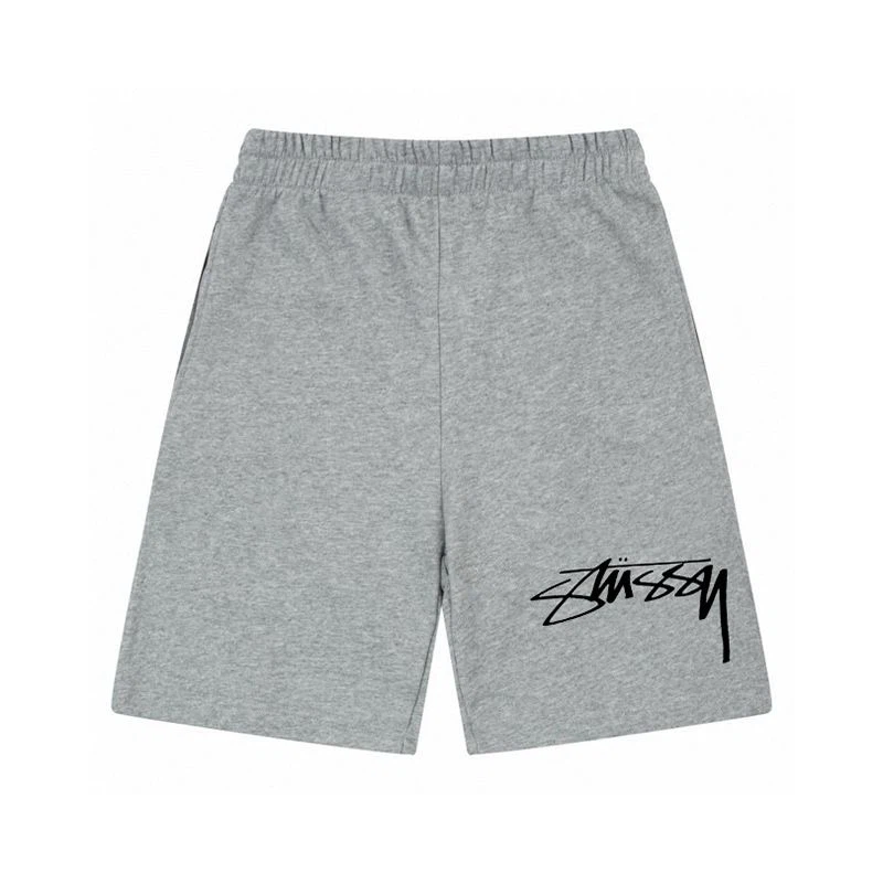 Signature Script Graphic Print Elastic Waist Summer Sweat Shorts