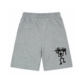 Dancing Stick Figure Graphic Print Elastic Waist Summer Sweat Shorts