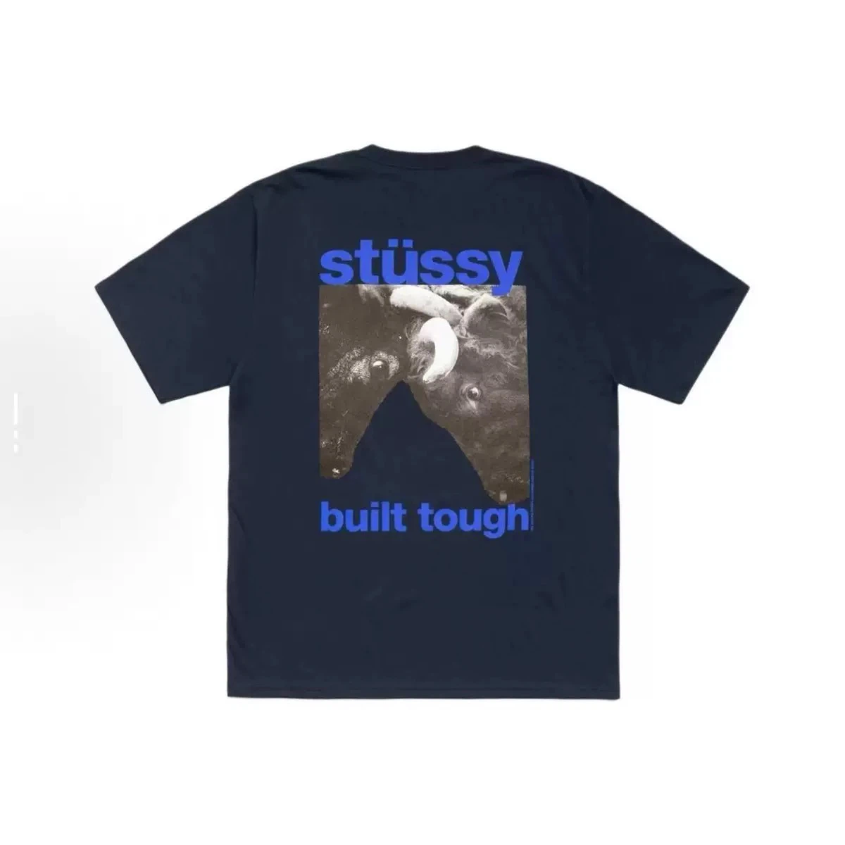 Stussy Built Tough Bull Graphic Short Sleeve T-Shirt Unisex Oversized Streetwear Tee