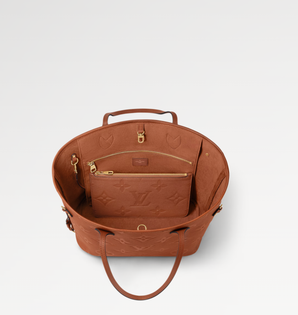 Louis Vuitton Neverfull MM cognac brown