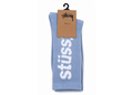 STUSSY WASHED HELVETICA CREW SOCK SKY BLUE