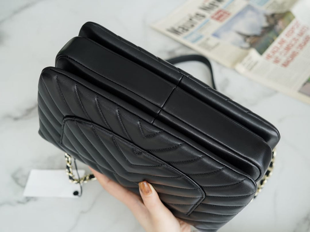 CHANEL Trendy CC25 Pre-Owned medium Chevron Trendy handbag  25cm