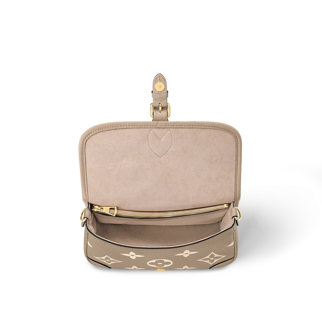 Louis Vuitton Diane Monogram Empreinte Tourterelle Beige cream