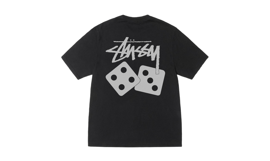 DICE TEE PIGMENT DYED "Black" STUS13